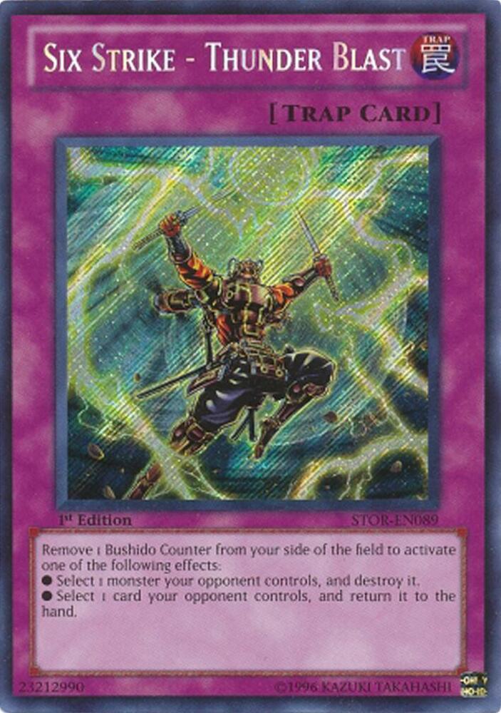 Six Strike - Thunder Blast STOR-EN089 card from Storm of Ragnarok