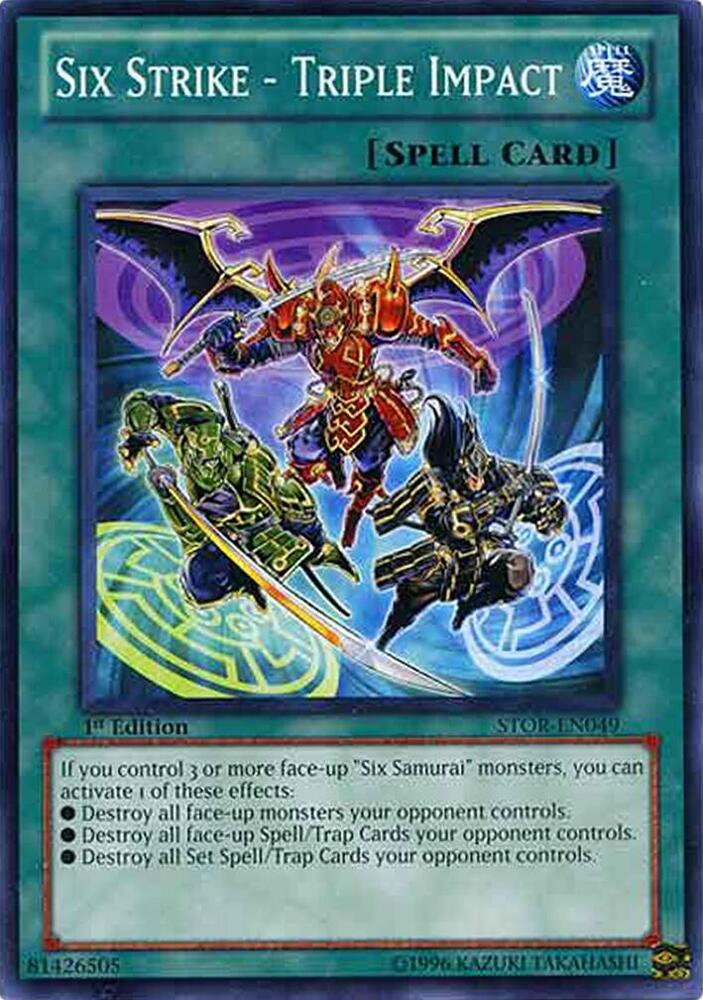 Six Strike - Triple Impact STOR-EN049 card from Storm of Ragnarok