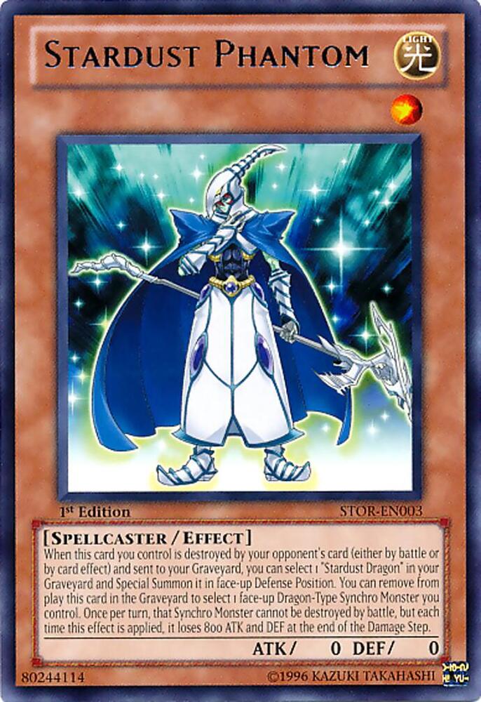 Stardust Phantom STOR-EN003 card from Storm of Ragnarok