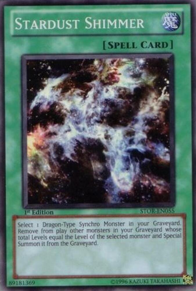 Stardust Shimmer STOR-EN055 card from Storm of Ragnarok