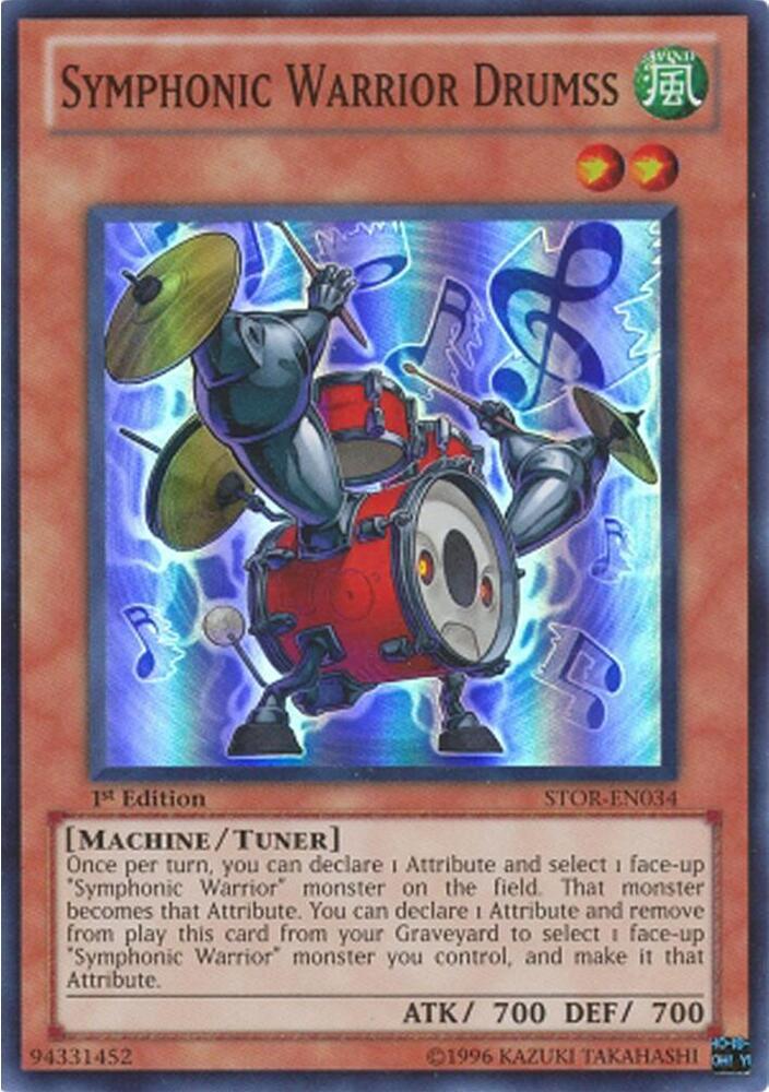 Symphonic Warrior Drumss STOR-EN034 card from Storm of Ragnarok