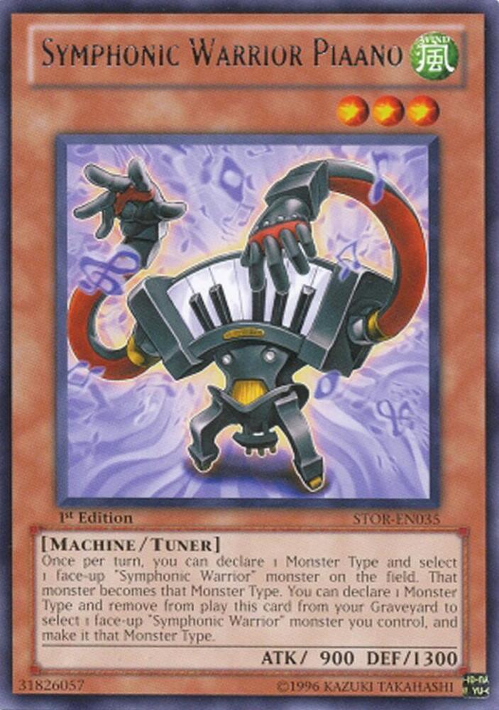 Symphonic Warrior Piaano STOR-EN035 card from Storm of Ragnarok