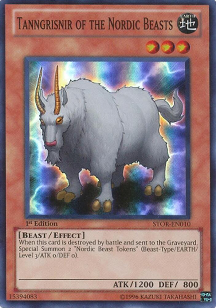 Tanngrisnir of the Nordic Beasts STOR-EN010 card from Storm of Ragnarok