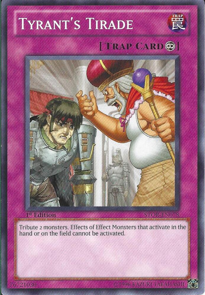 Tyrant's Tirade STOR-EN078 card from Storm of Ragnarok