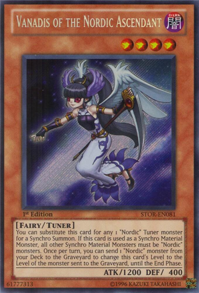 Vanadis of the Nordic Ascendant STOR-EN081 card from Storm of Ragnarok