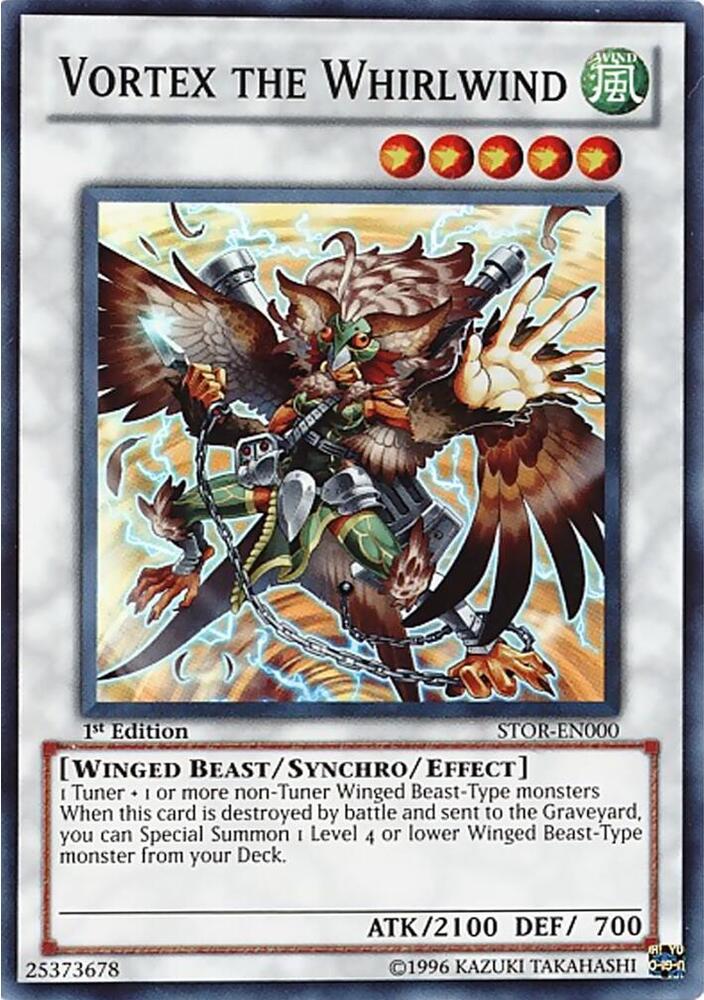 Vortex the Whirlwind STOR-EN000 card from Storm of Ragnarok
