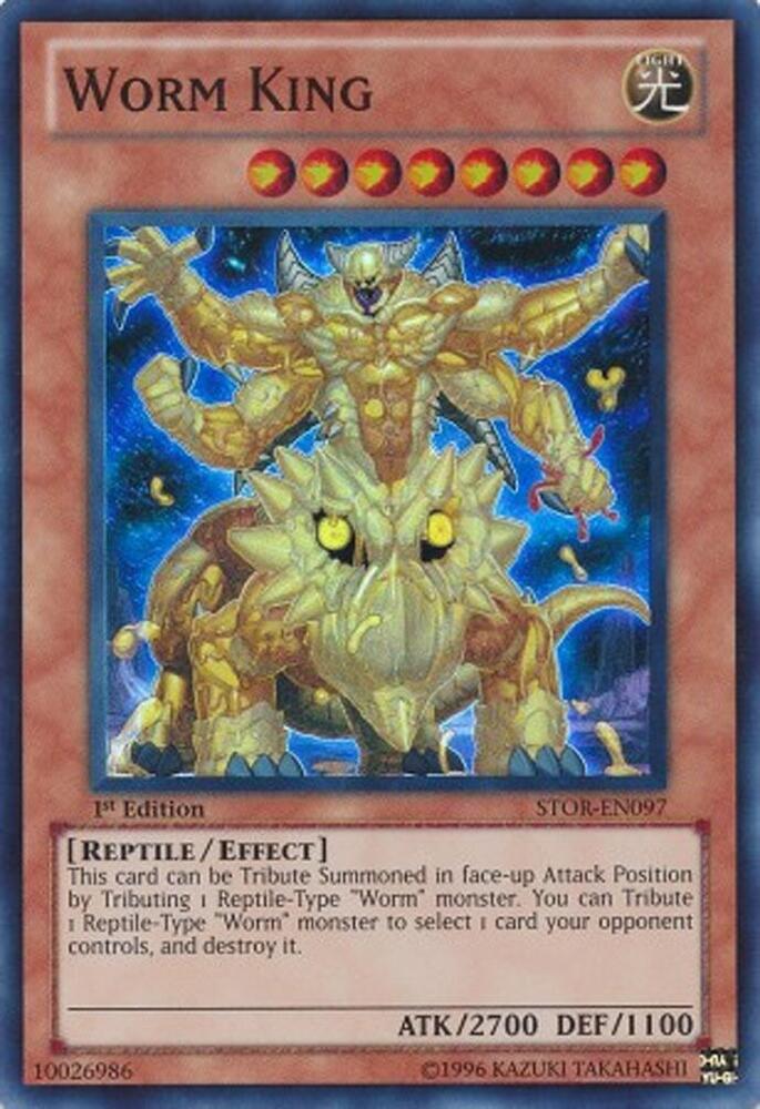 Worm King STOR-EN097 card from Storm of Ragnarok