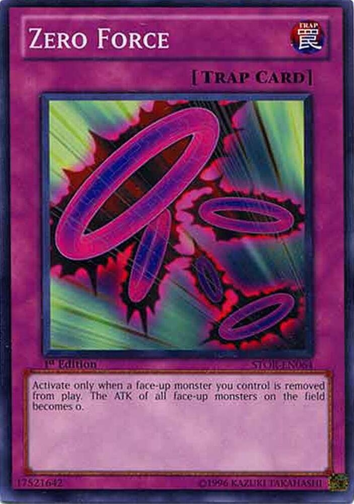Zero Force STOR-EN064 card from Storm of Ragnarok