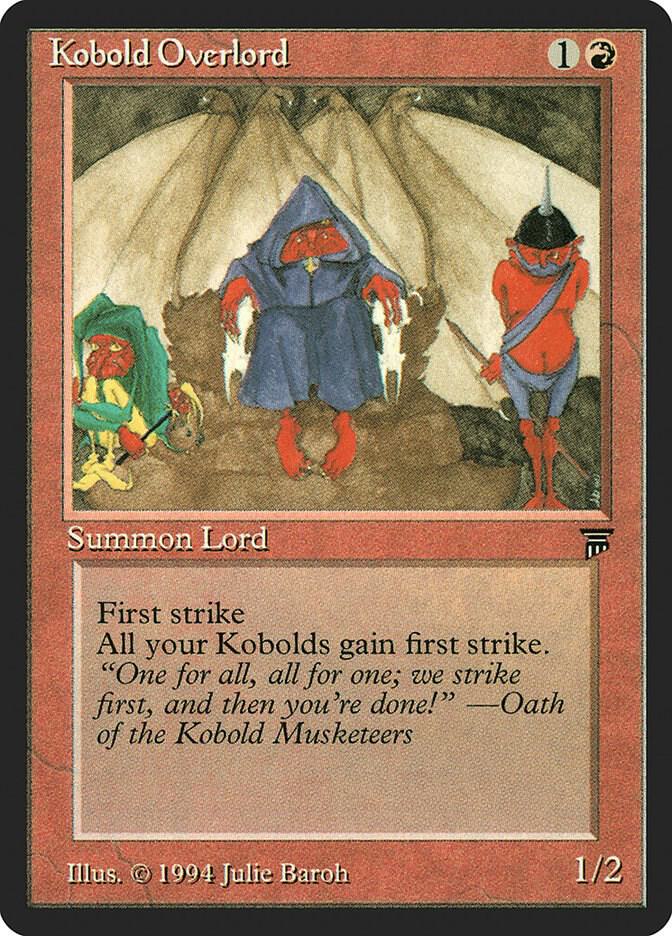 Kobold Overlord card from Legends