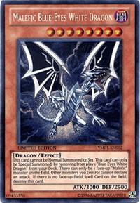 Malefic Blue-Eyes White Dragon YMP1-EN002 card from Bonds Beyond Time Movie Pack