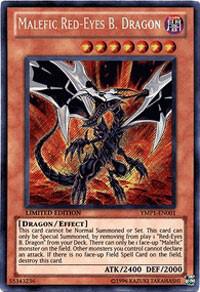 Malefic Red-Eyes B. Dragon (Secret) YMP1-EN001 card from Bonds Beyond Time Movie Pack