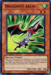 Dragunity Aklys SDDL-EN003 card from Structure Deck: Dragunity Legion