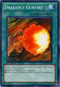 Dragon's Gunfire SDDL-EN025 card from Structure Deck: Dragunity Legion