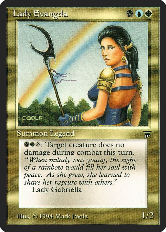 Lady Evangela card from Legends