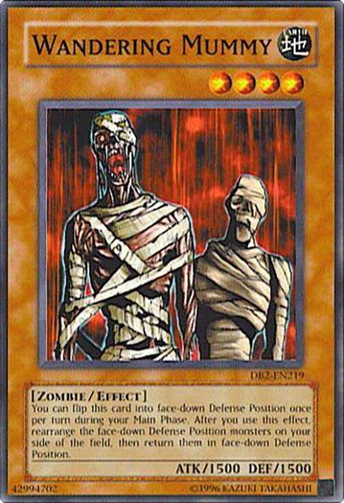 Wandering Mummy DB2-EN219 card from Dark Beginning 2