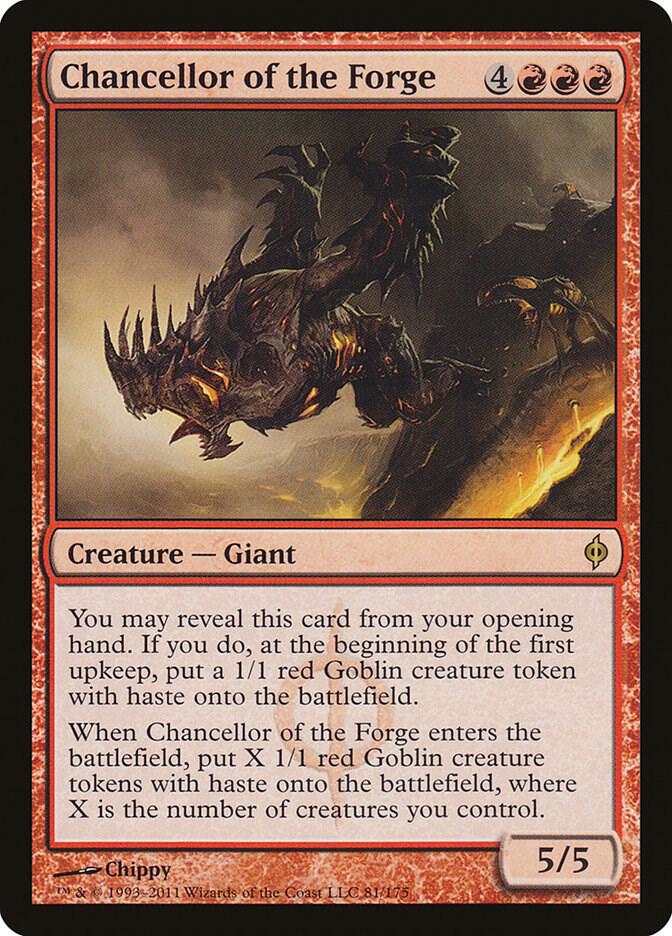 Chancellor of the Forge 81 card from New Phyrexia