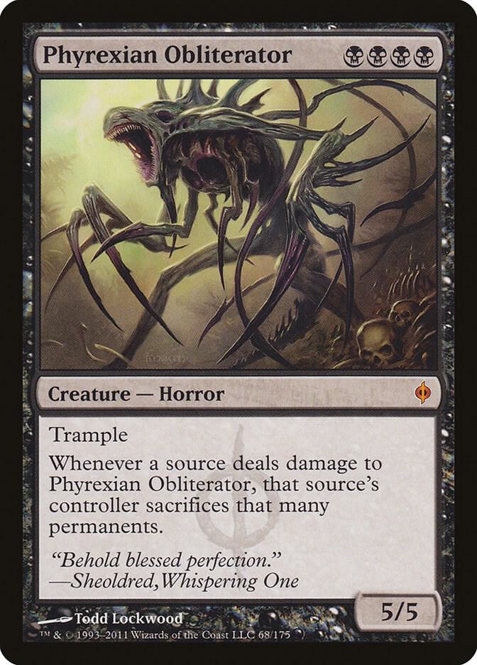 Phyrexian Obliterator 68 card from New Phyrexia