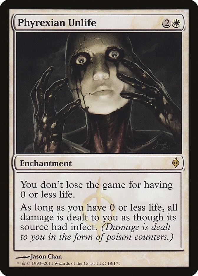 Phyrexian Unlife 18 card from New Phyrexia