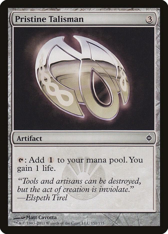 Pristine Talisman 151 card from New Phyrexia