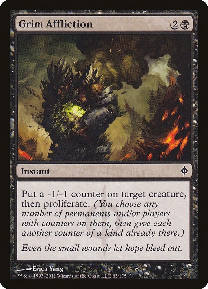 Grim Affliction 63 card from New Phyrexia