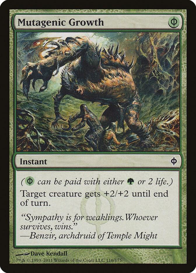 Mutagenic Growth 116 card from New Phyrexia