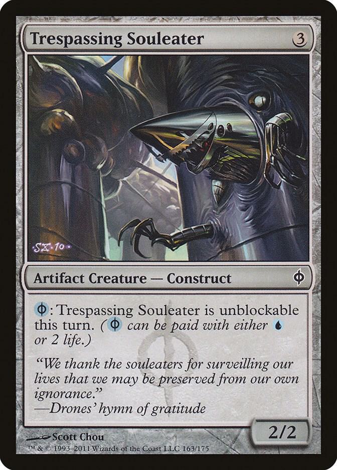 Trespassing Souleater 163 card from New Phyrexia