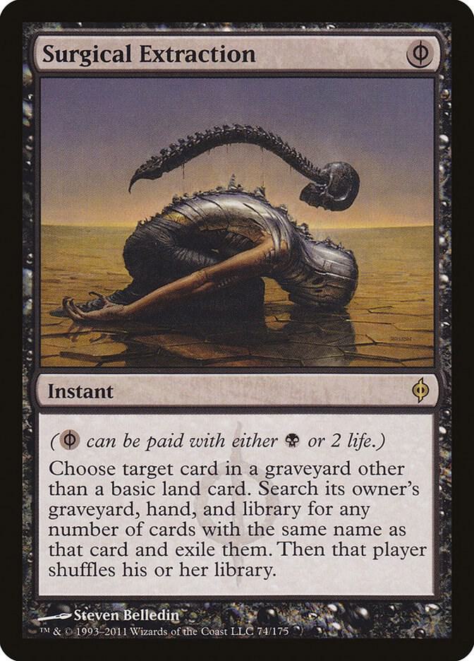 Surgical Extraction 74 card from New Phyrexia