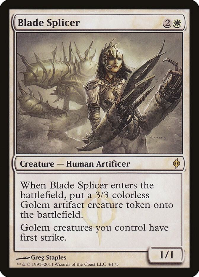 Blade Splicer 4 card from New Phyrexia