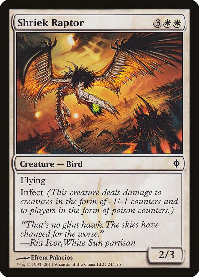 Shriek Raptor 24 card from New Phyrexia