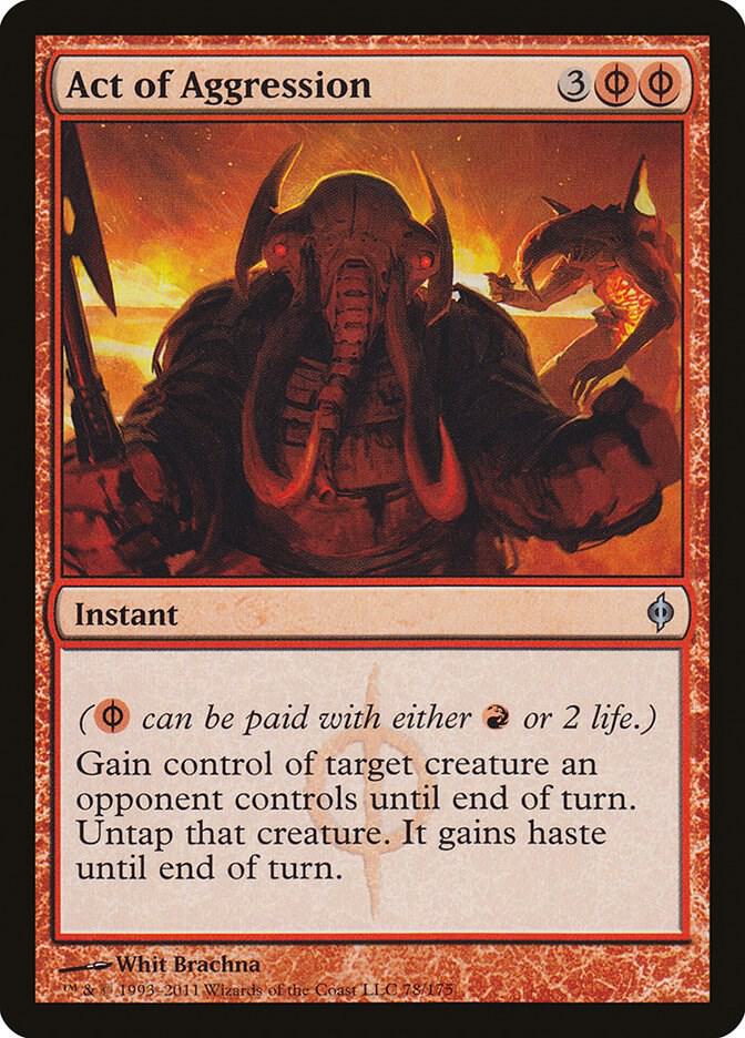 Act of Aggression 78 card from New Phyrexia