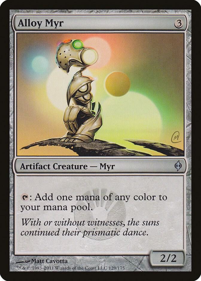 Alloy Myr 129 card from New Phyrexia