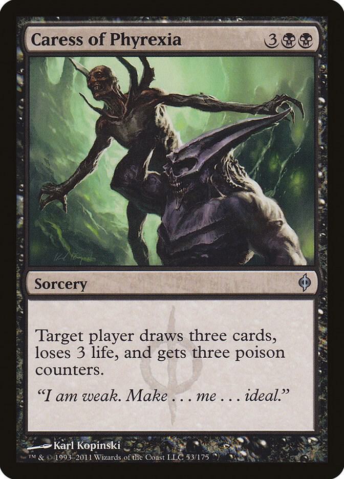 Caress of Phyrexia 53 card from New Phyrexia