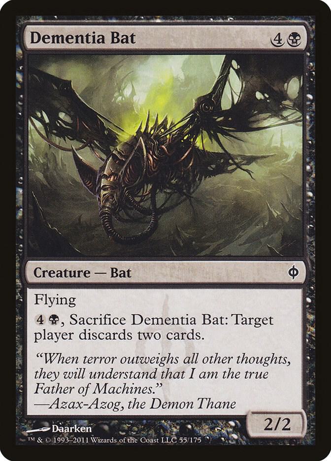 Dementia Bat 55 card from New Phyrexia
