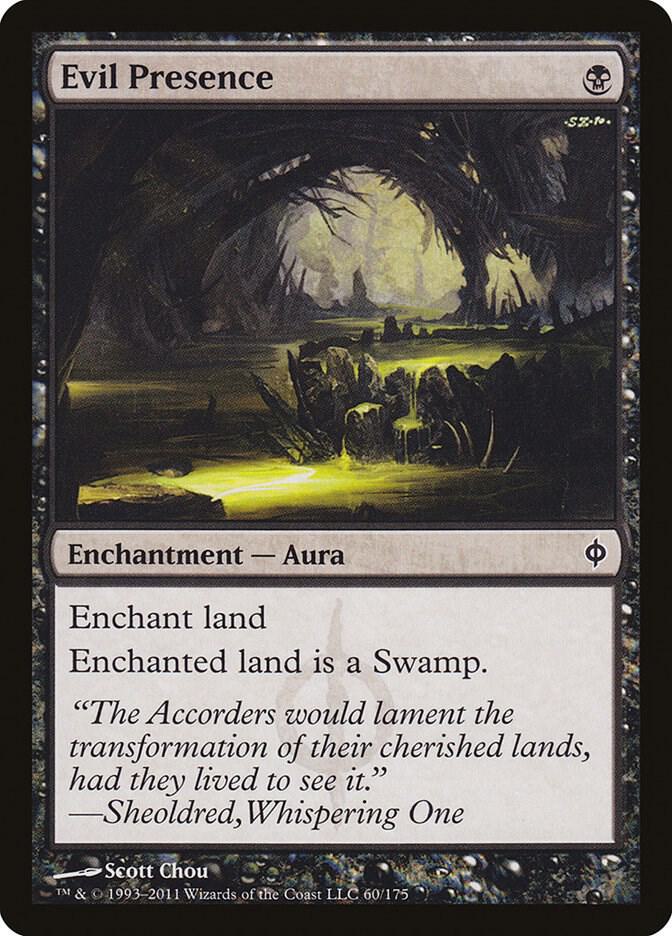 Evil Presence 60 card from New Phyrexia
