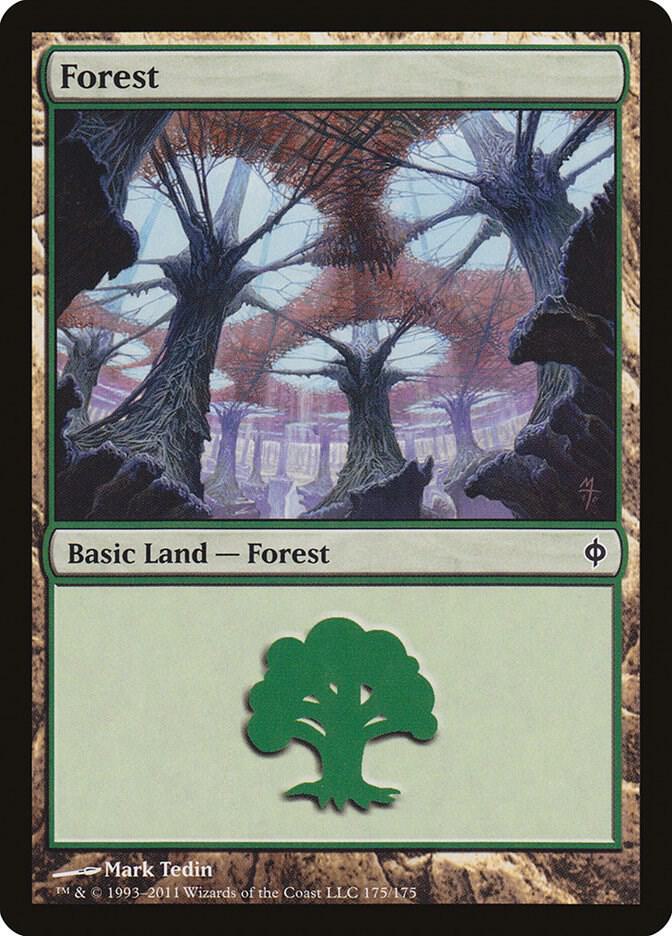 Forest 175 card from New Phyrexia