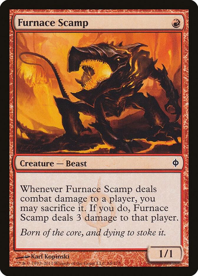 Furnace Scamp 84 card from New Phyrexia