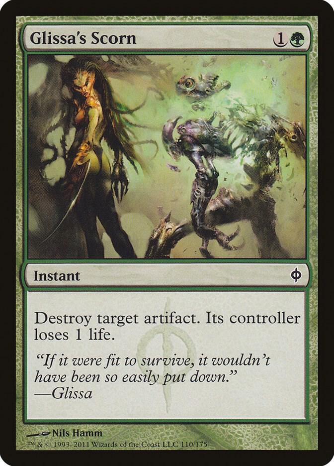 Glissa's Scorn 110 card from New Phyrexia