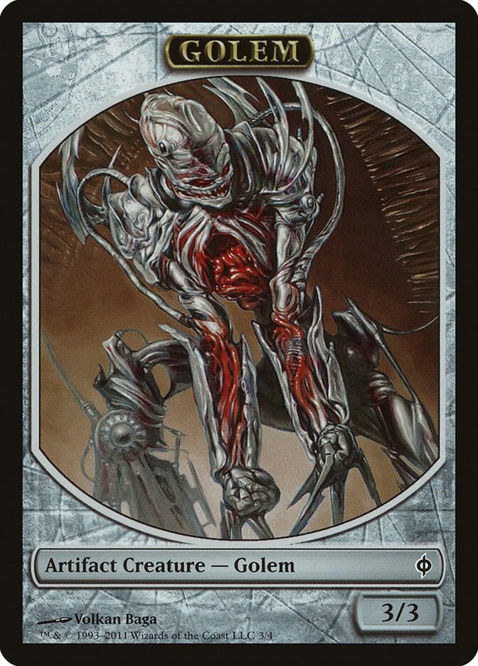 Golem Token 3 card from New Phyrexia