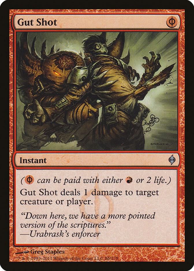 Gut Shot 86 card from New Phyrexia