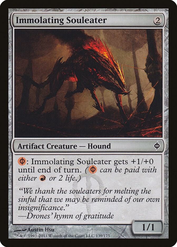 Immolating Souleater 139 card from New Phyrexia