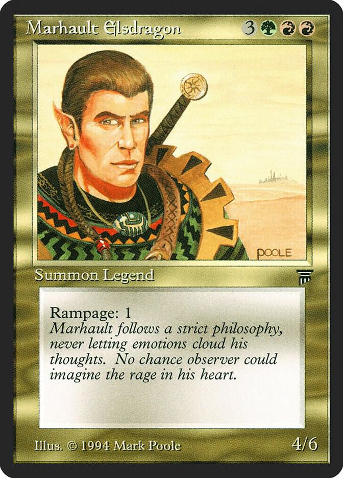 Marhault Elsdragon card from Legends