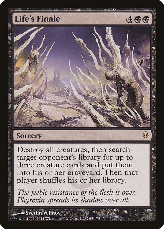 Life's Finale 65 card from New Phyrexia