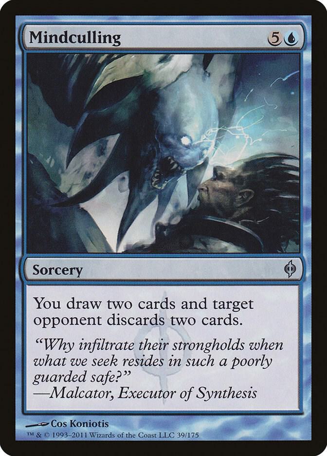 Mindculling 39 card from New Phyrexia