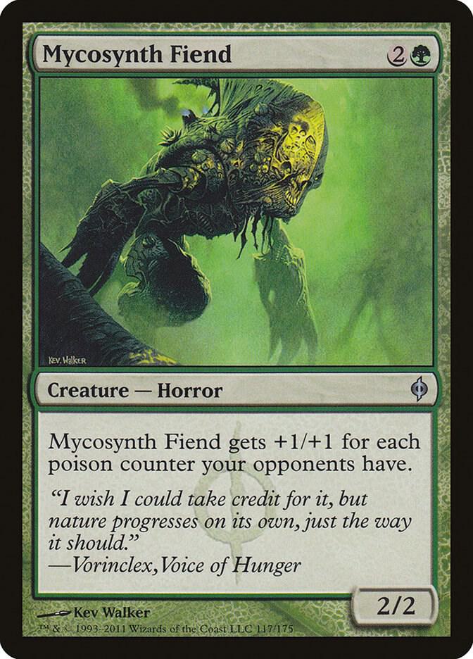 Mycosynth Fiend 117 card from New Phyrexia