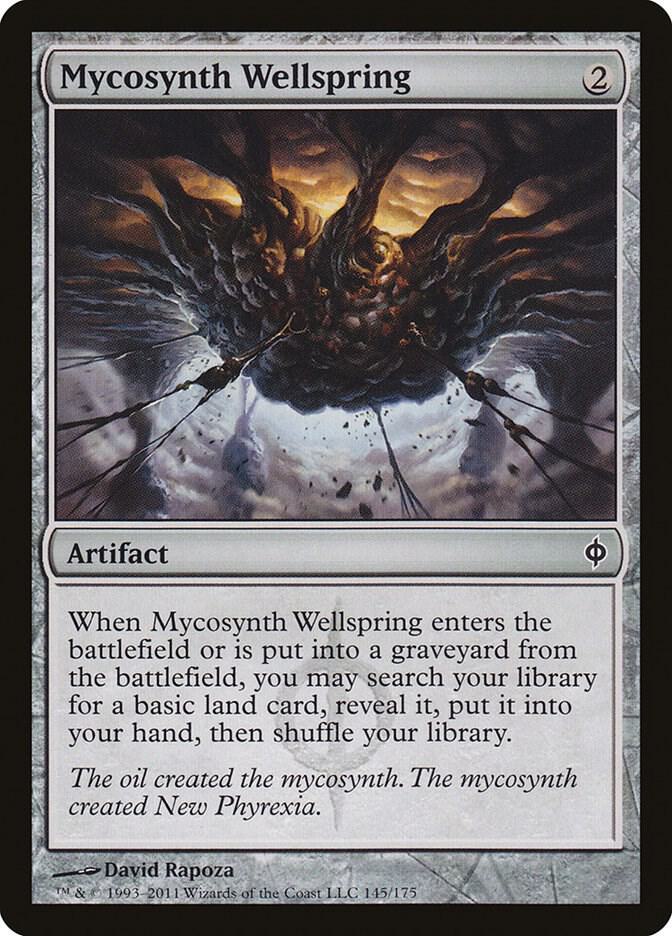 Mycosynth Wellspring 145 card from New Phyrexia