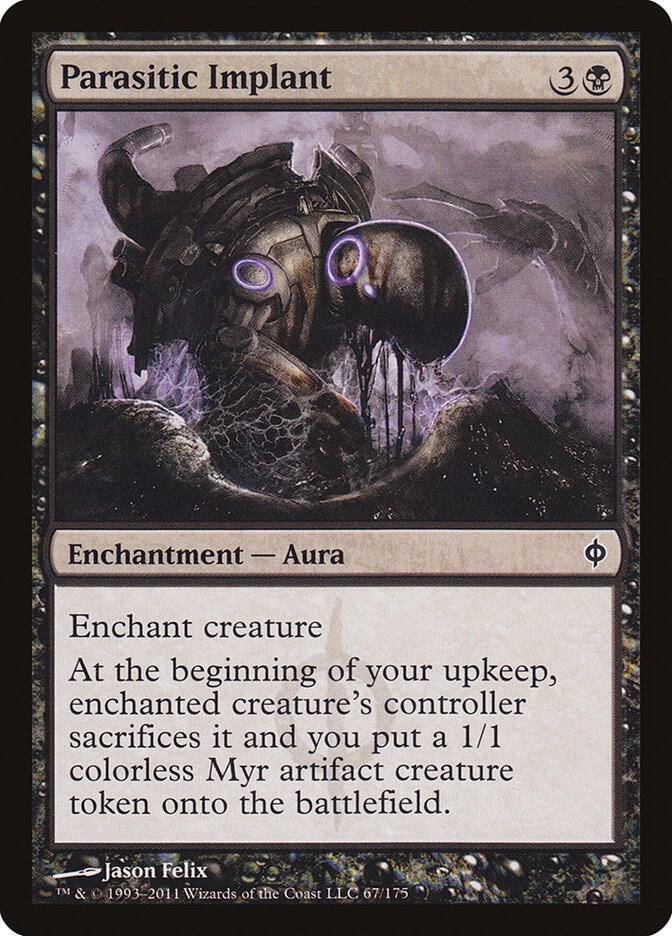 Parasitic Implant 67 card from New Phyrexia