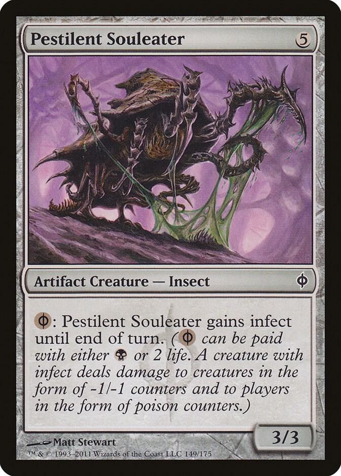 Pestilent Souleater 149 card from New Phyrexia
