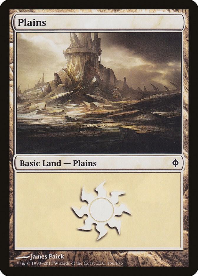 Plains 166 card from New Phyrexia