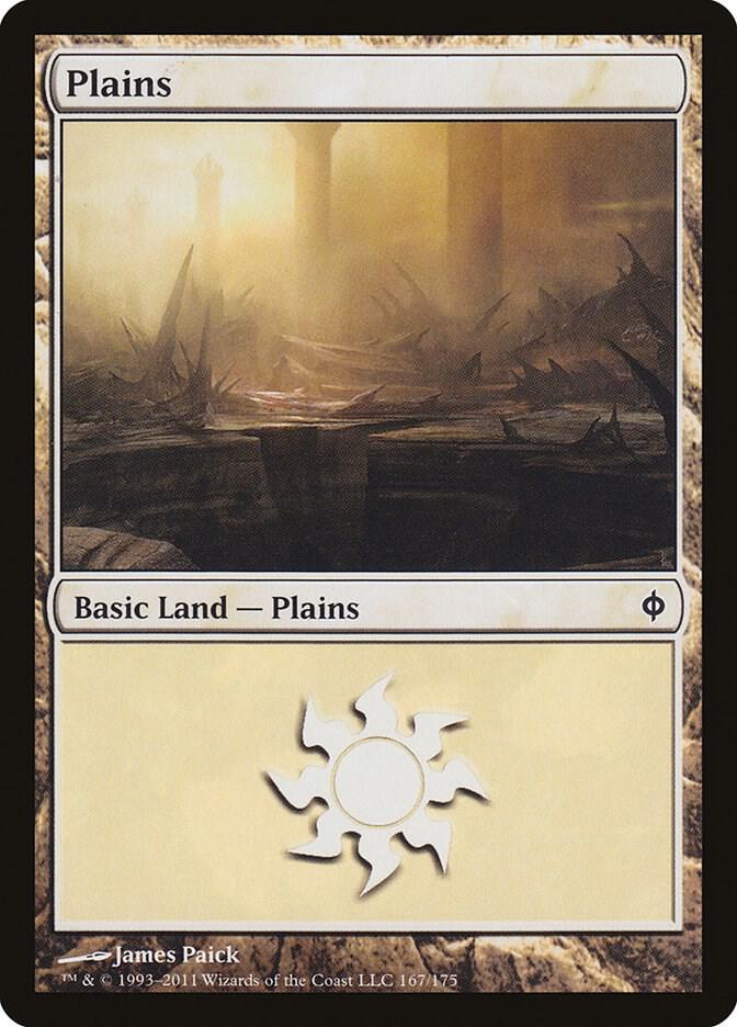 Plains 167 card from New Phyrexia