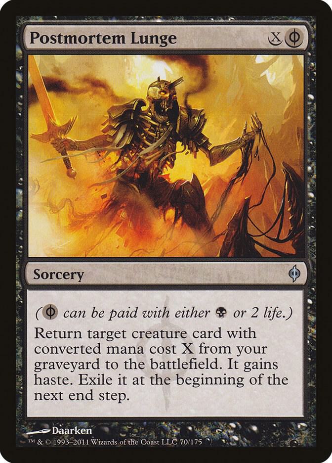 Postmortem Lunge 70 card from New Phyrexia